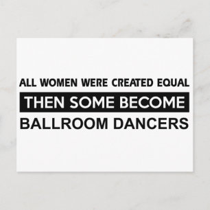 Cool Ballroom Dancing designs Postcard