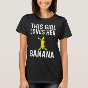 Cool Banana For Girls Kid Dabbing Yellow Sweet Tro T-Shirt