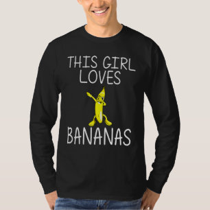 Cool Banana For Girls Kid Dabbing Yellow Sweet Tro T-Shirt