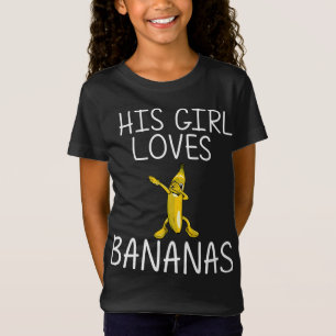 Cool Banana For Girls Kid Dabbing Yellow Sweet Tro T-Shirt