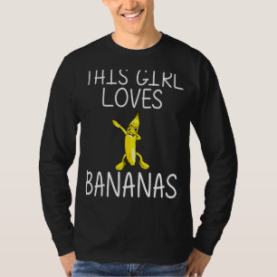 Cool Banana For Girls Kid Dabbing Yellow Sweet Tro T-Shirt