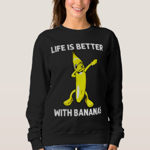 Cool Banana For Men Women Dabbing Yellow Sweet Tro Sweatshirt