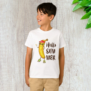 Cool Banana Hello Summer Funny Tropical Fruit  T-Shirt
