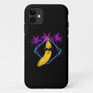 Cool banana party retro Case-Mate iPhone case