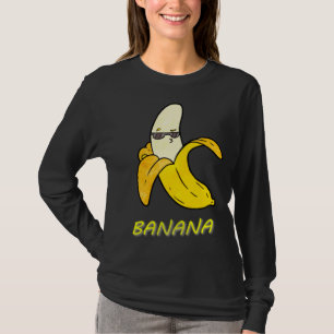 Cool Banana with sunglasses and kissy face  cute f T-Shirt