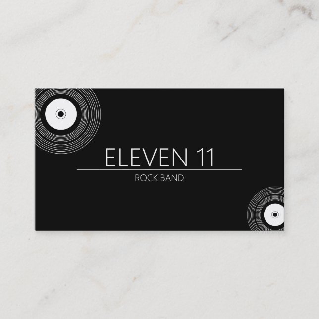 Cool Band Musicians Business Card (Front)