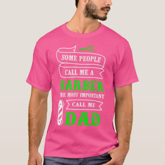 Cool Barber Loves Family Barber Dad T-Shirt