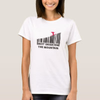 Cool Barcode Design Best Skier On The Mountain