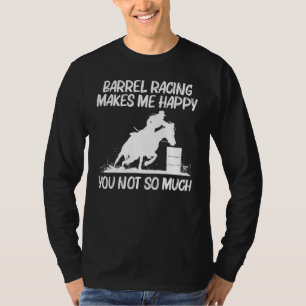 Cool Barrel Racing Art For Men Women Horseback Rid T-Shirt