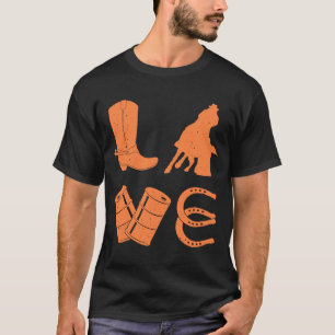 Cool Barrel Racing  For Women Girls Rodeo Show T-Shirt