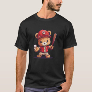 Cool Baseball Sport Teddy Bear Costume for Boys an T-Shirt