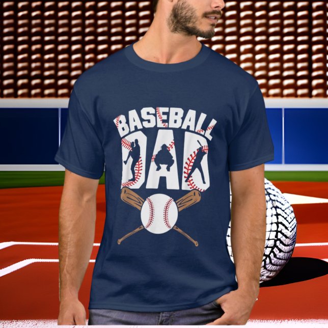 cool Baseball sports Dad word art  T-Shirt (Creator Uploaded)