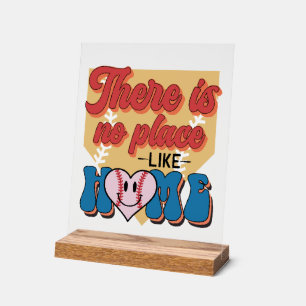 Cool Baseball sports lover word art  Acrylic Sign