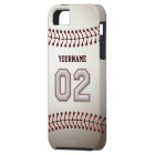 Cool Baseball Stitches - Custom Number 02 and Name