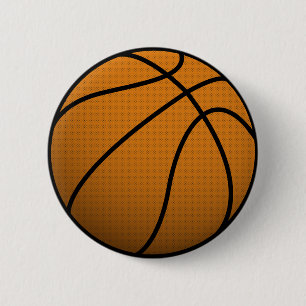Cool Basketball and Custom Sports B Ball 6 Cm Round Badge
