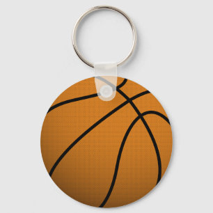 Cool Basketball and Custom Sports B Ball Key Ring