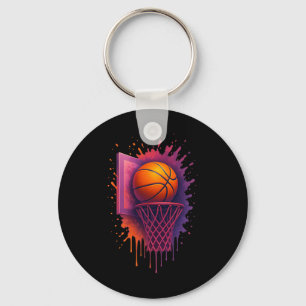 Cool Basketball Apparel With Retro Colours And Sla Key Ring