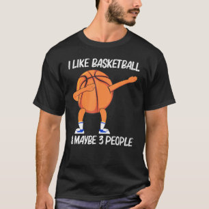 Cool Basketball Art For Men Women Dabbing Ball Tea T-Shirt