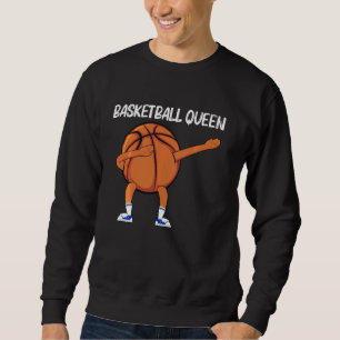 Cool Basketball Art For Women Mum Dabbing Ball Tea Sweatshirt