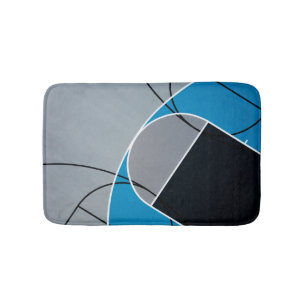 Cool Basketball Artwork Bath Mat