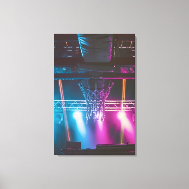 Cool Basketball Artwork Canvas Print (Front)
