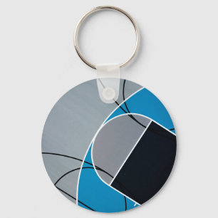 Cool Basketball Artwork Key Ring