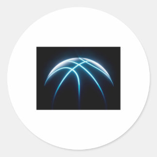 Cool Basketball Ball  Classic Round Sticker