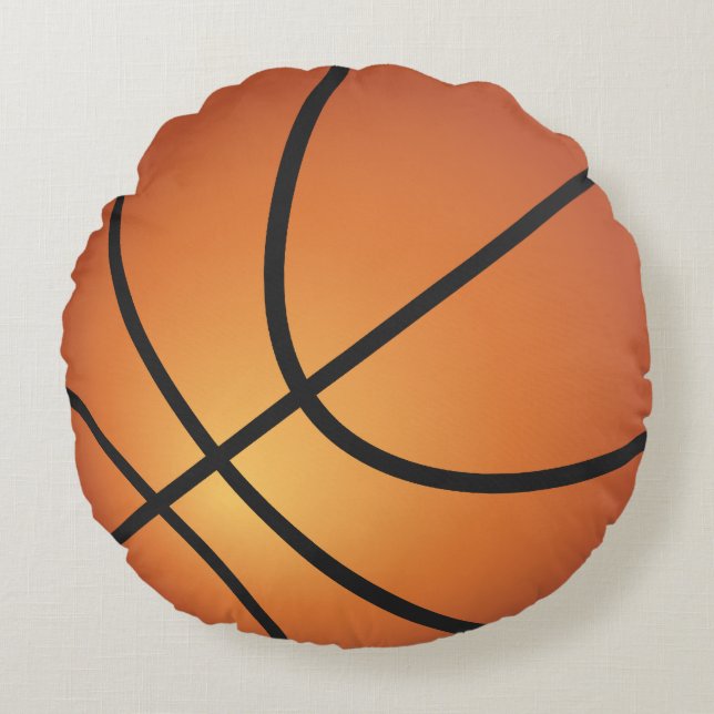 Cool Basketball Basket Ball Round Cushion (Front)