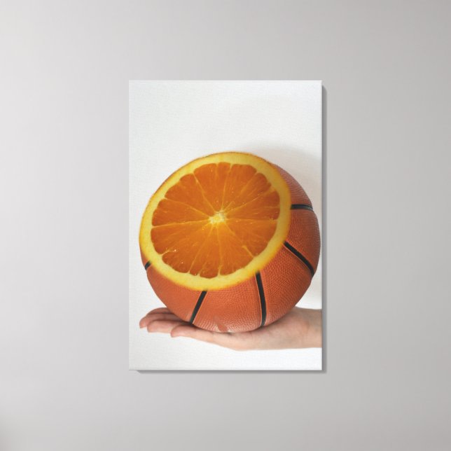 Cool Basketball Design Canvas Print (Front)