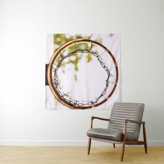 Cool Basketball Design Tapestry (In Situ)