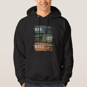 Cool Basketball Design with 3 colors Hoodie