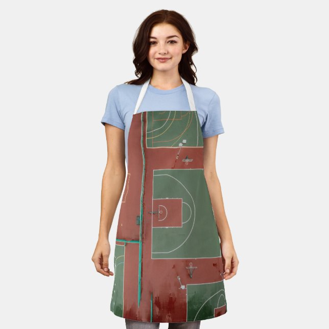 Cool Basketball Gift Apron (Worn)