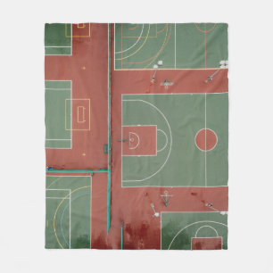 Cool Basketball Gift Fleece Blanket