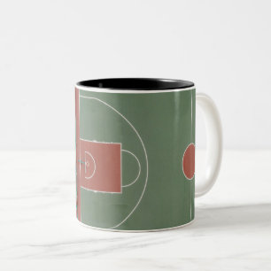 Cool Basketball Gift Two-Tone Coffee Mug