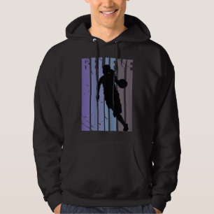 Cool Basketball Girls Kids Player Team Motivationa Hoodie