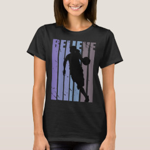 Cool Basketball Girls Kids Player Team Motivationa T-Shirt