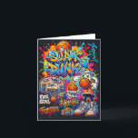 Cool Basketball Graffiti Style Illustration Graphi Card<br><div class="desc">Cool Basketball Graffiti Style Illustration Graphic Designs Long Sleeve</div>