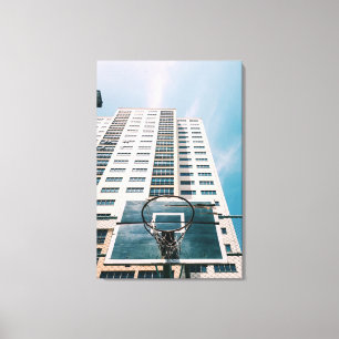 Cool Basketball Hoop Canvas Print