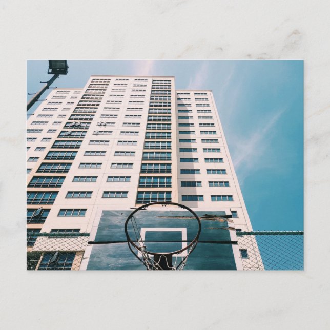 Cool Basketball Hoop Postcard (Front)