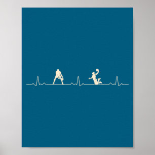 Cool Basketball Player Heartbeat Poster