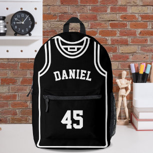 Cool Basketball Player Name and Number Customised Printed Backpack