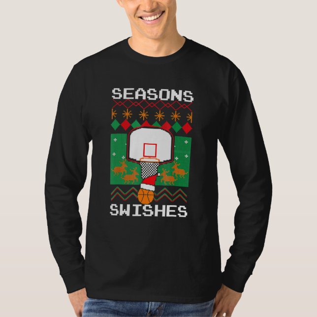 Cool Basketball Player Ugly Christmas Sweater Spor (Front)
