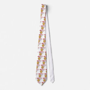 Cool Basketball Shoot in Ring Net Shirt Tie