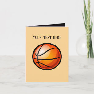Cool Basketball sports add message Card