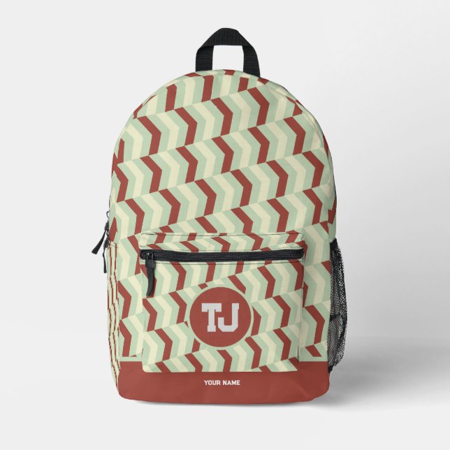 Cool Basketball Sports Boy Printed Backpack (Front)