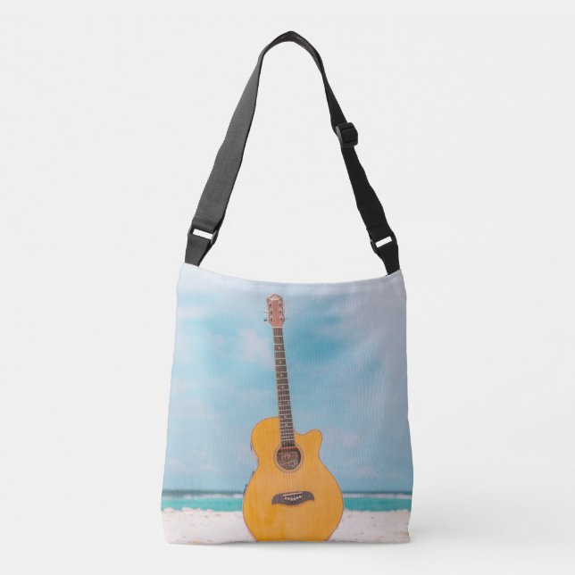 Cool Bass Guitar Crossbody Bag (Front)