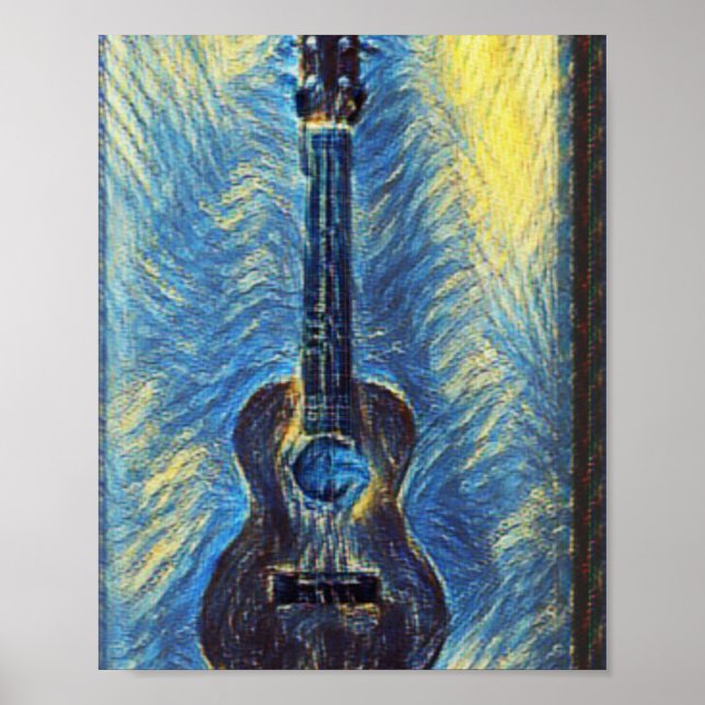 Cool Bass Guitar Poster (Front)