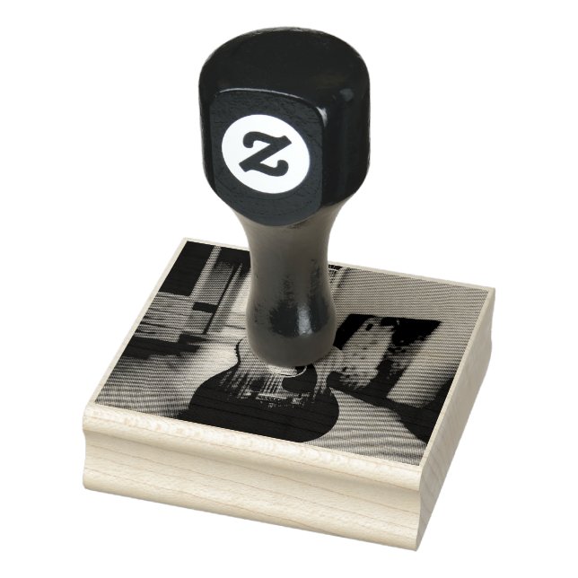 Cool Bass Guitar Rubber Stamp (Stamp)