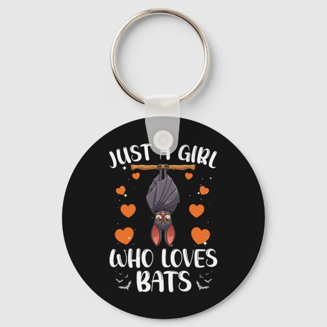 Cool Bat For Women Girls Fruit Bat Lovers Animal H Key Ring (Front)