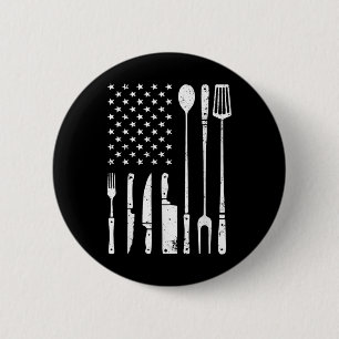 Cool Bbq Grilling Design For Men Women Barbecue Me 6 Cm Round Badge